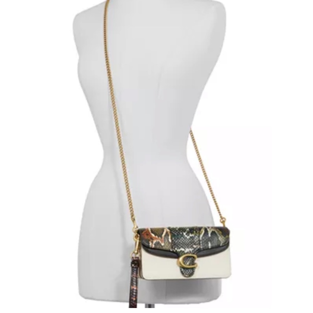 Coach Leather & Snakeskin Tabby Crossbody - Picture 3 of 5